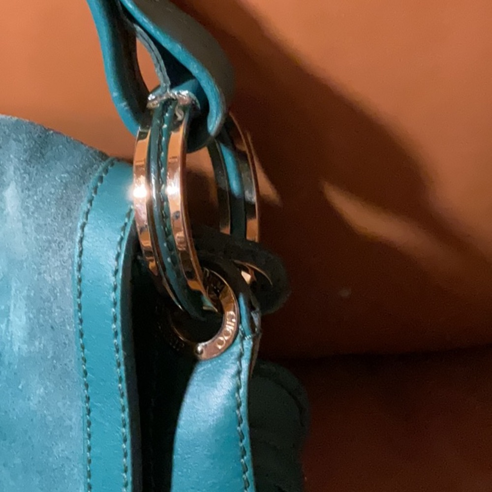 Turquoise Jimmy Choo Hand/Shoulder - Picture 3 of 8